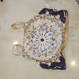 Woven Reverie reversible four-way top NWT